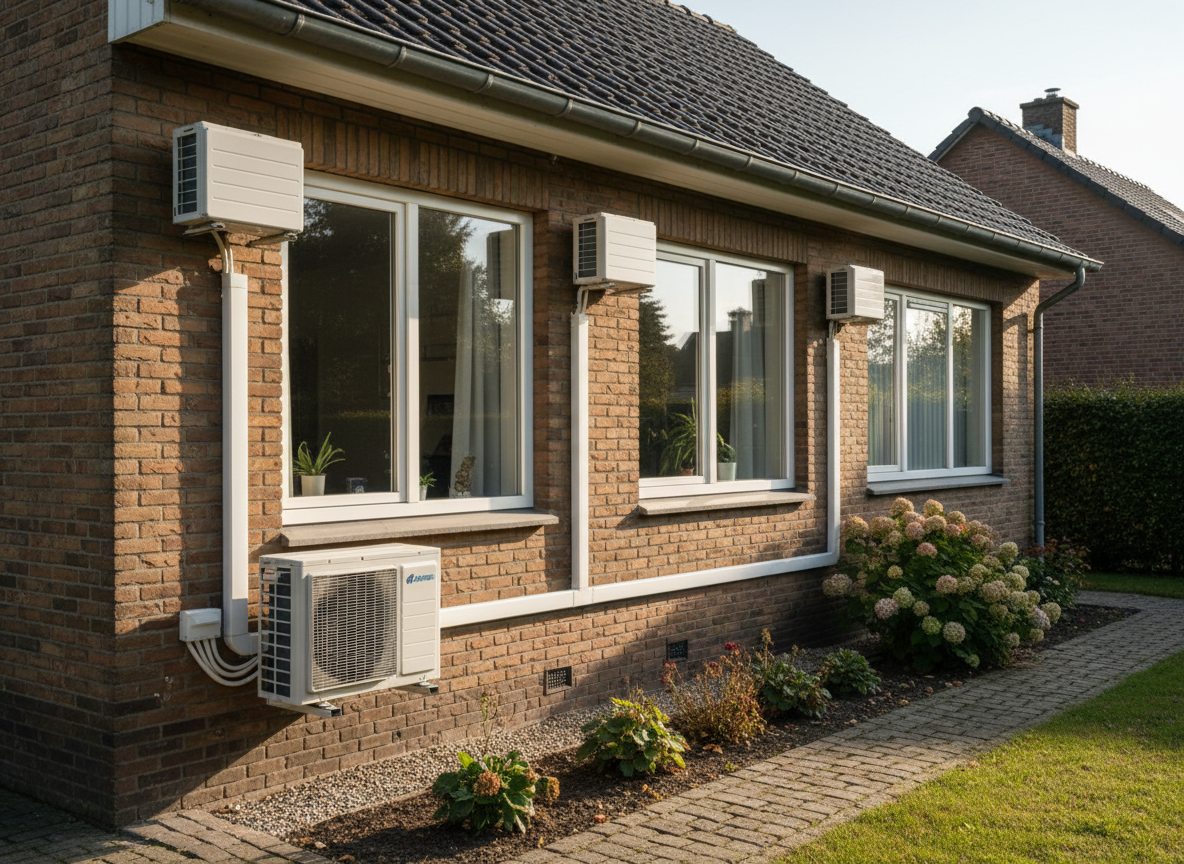 Airco installatie - Airconditioning Bakstenen Villa 08